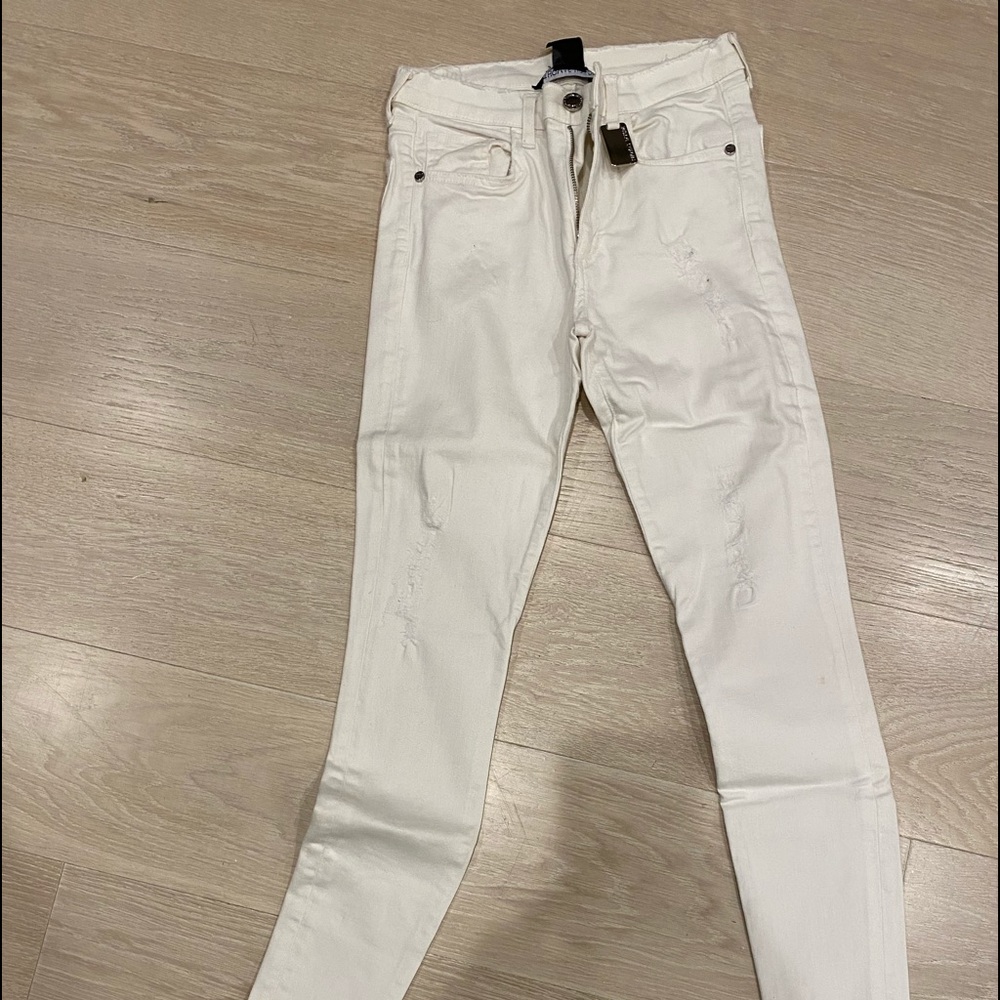 Designer white jeans!
